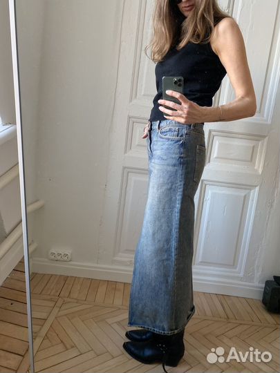 Джинсовая юбка mango, размер s