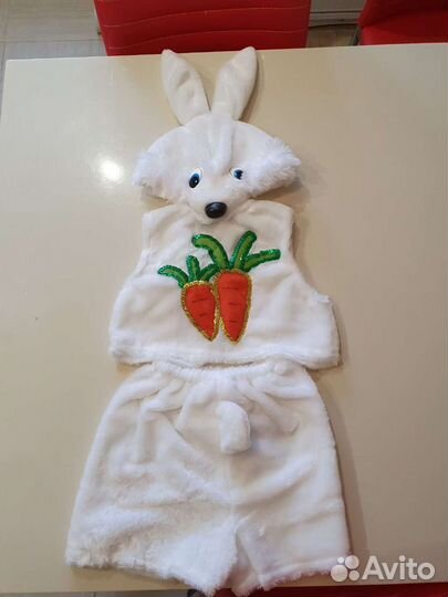 Новогодний костюм для мальчика зайчика