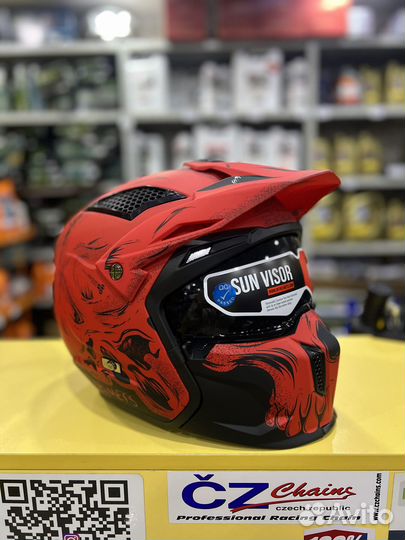 Шлем MT TR902XSV streetfighter SV darkness A5 Red