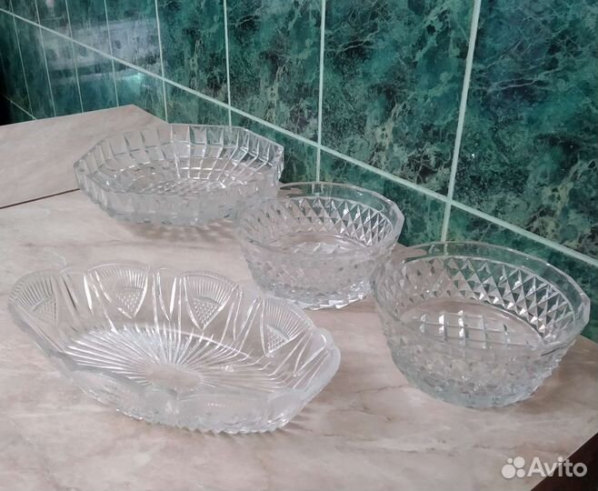 Ваза хрустальная большая СССР