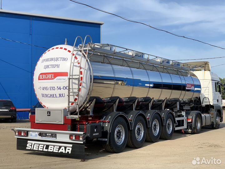 Полуприцеп пищевая цистерна BERGHEL 27000Л 4-осная, 2023