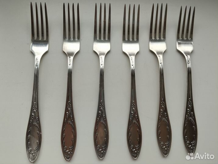 Столовые ложки вилки СССР мельхиор 12шт