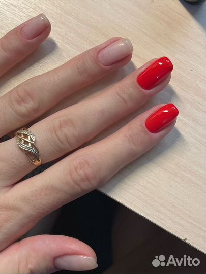Наращивание ногтей, покрытие гель-лаком