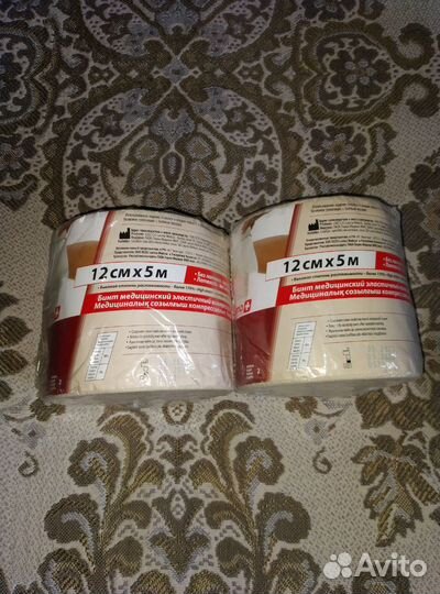 Бинт эластичный Lauma 12 см 5 м