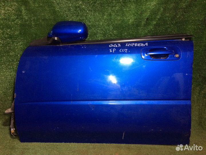 Дверь передняя левая subaru Impreza GG GD G11 Синя