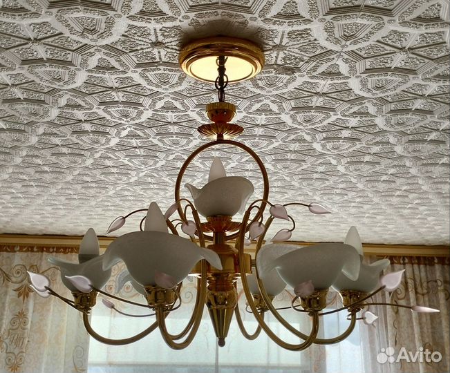Люстра потолочная подвесная бу