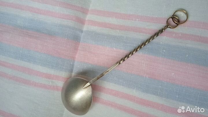 Ложка серебряная сервировочная