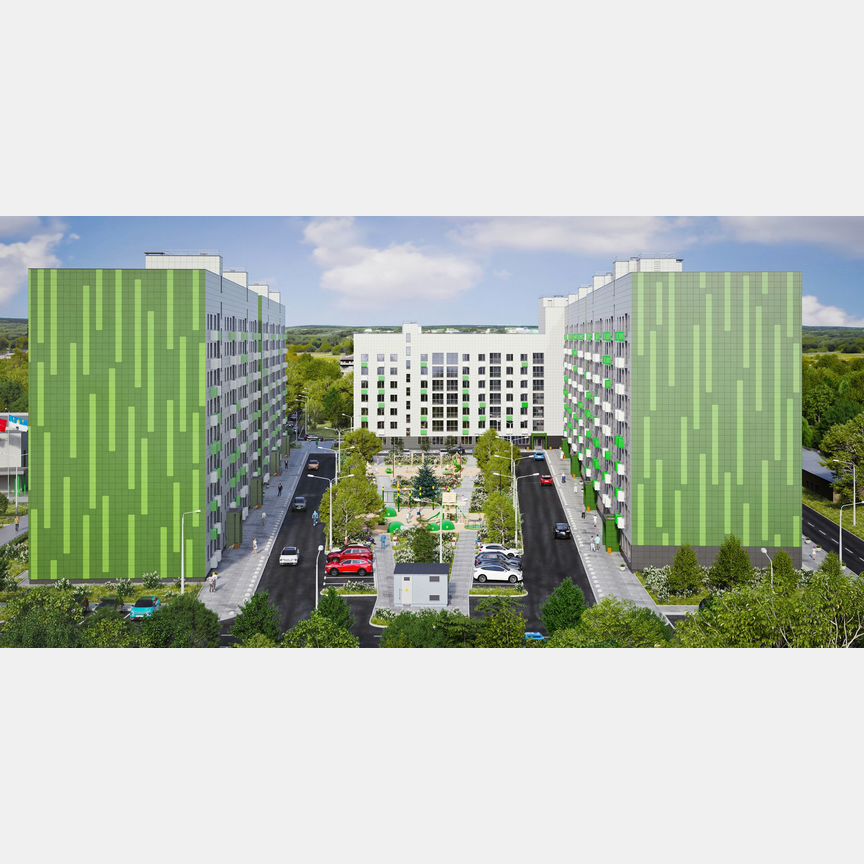 2-к. квартира, 61,9 м², 6/9 эт.