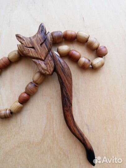 Заколка-шпилька из натурального дерева