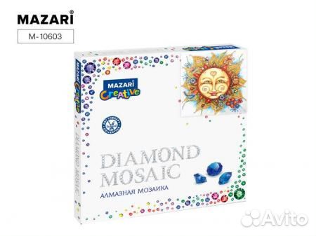 Алмазная мозаика 30х30 см солнышко,1 дизайн, стра