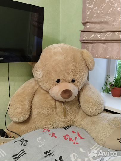 Большой Плюшевый медведь Мишка (Б/У)