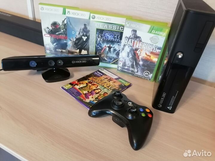 Xbox 360E 500gb +игры, Кинект