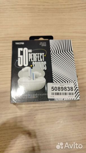 Наушники TWS Techo Sonic 1 белые