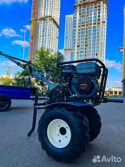 Мотоблок Honda 13HP+тележка откидная+косилка