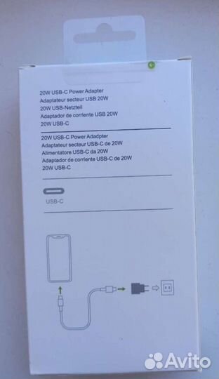 Зарядное устройство для iPhone блок+кабель 20w