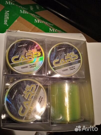 Леска 1000м тонущая карповая, 1км