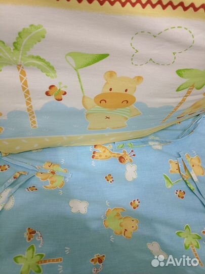 Детское постельное белье и бортики в кроватку