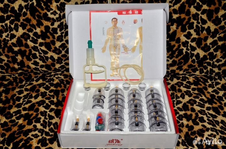 Вакуумные массажные банки (комплект из 32шт.)