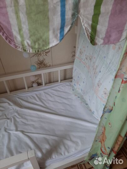 Детская кровать домик с матрасом