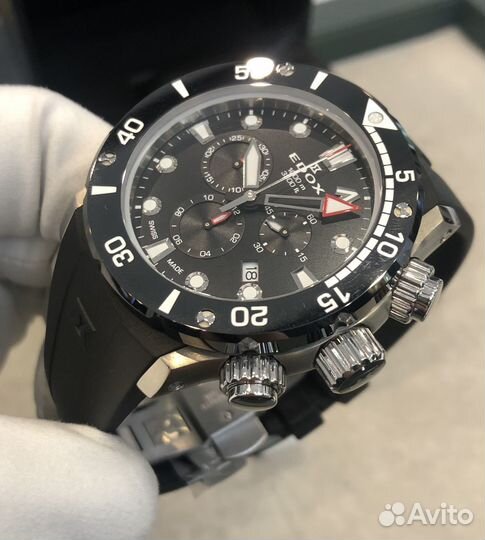 Edox CO-1 Titanium Black Dial 45MM