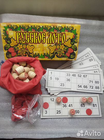 Продам Русское лото с деревянными бочонками новое