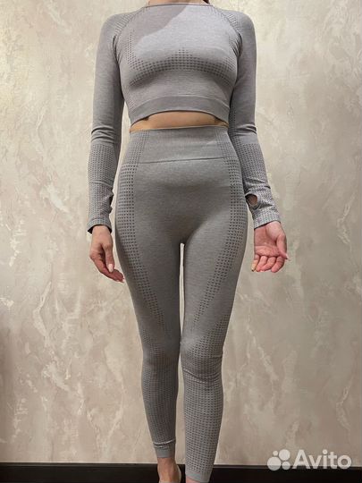 Спортивный костюм тройка серый 48 M