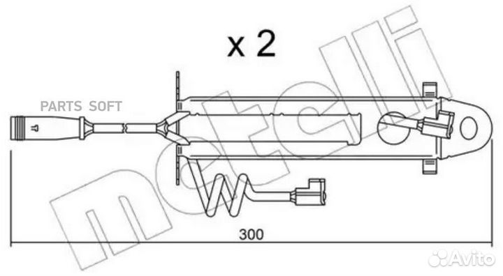 Metelli SU.173K Датчик износа тормозных колодок