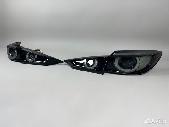 Стопы Mazda Axela (BM) 13-19г Дымчатые Vland U2507