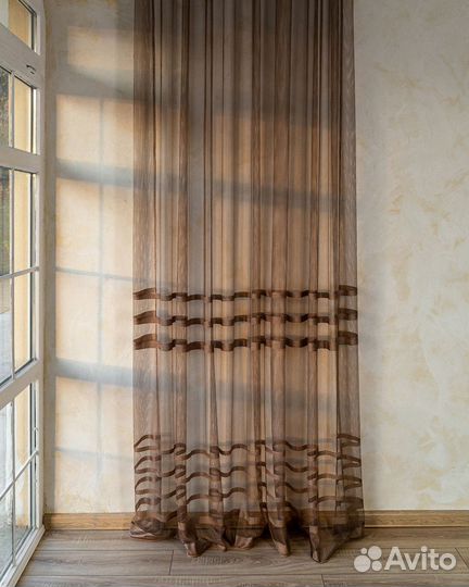 Тюль Фрида Капучино