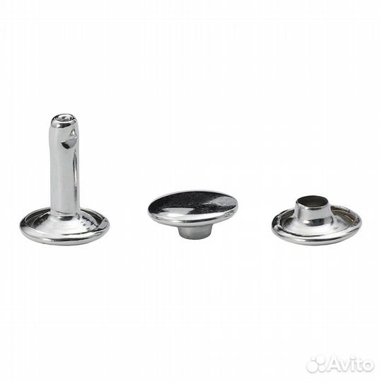 Черный никель Хольнитен двухсторонний d-9мм h-11мм металл (черный никель), 100 шт