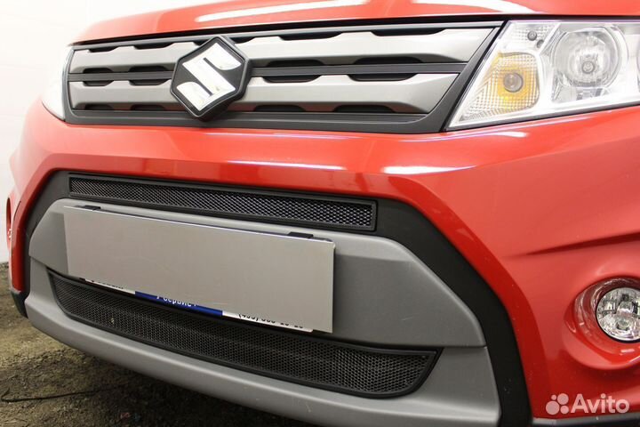 Защитная сетка радиатора черная Suzuki Vitara (201