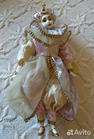 Арлекин Пикардо,винтажная коллекционная фарфоровая