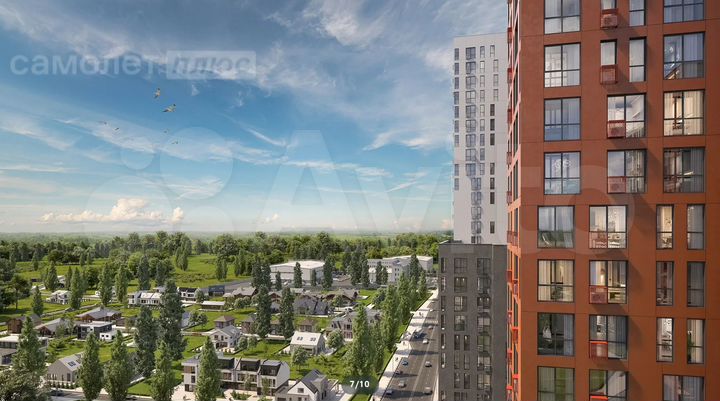 2-к. квартира, 53,6 м², 16/21 эт.