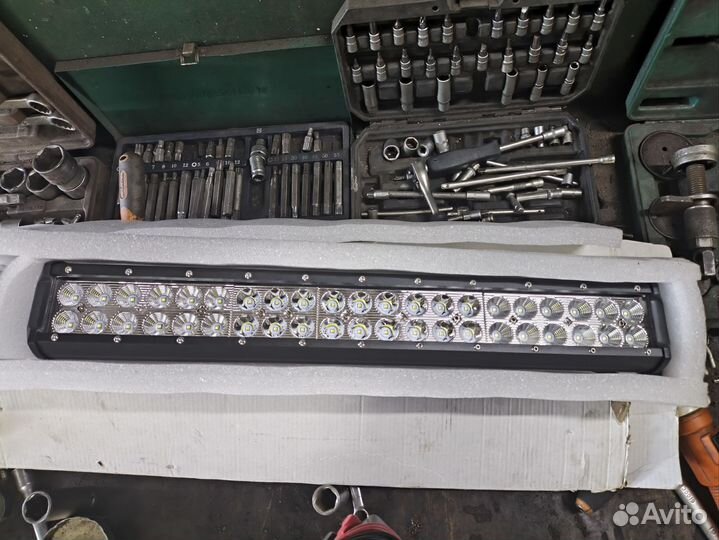 Светодиодная балка двухрядная 42 LED 12/24v 126w