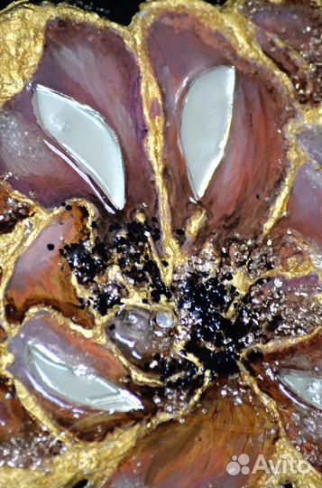 Ювелирная/ зеркальная картина пион