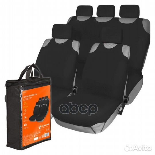 Чехлы-майки F1k компл.передние/задние, цвет чер