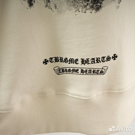 Свитшот chrome hearts белый