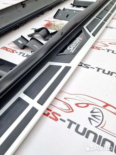 Пороги Hyundai SantaFe 2012-2018г