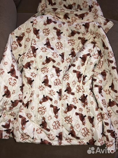 Новая тонкая стёганная куртка на 146 размер