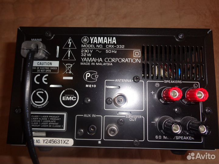 CD ресивер (музыкальный центр) Yamaha CRX-332