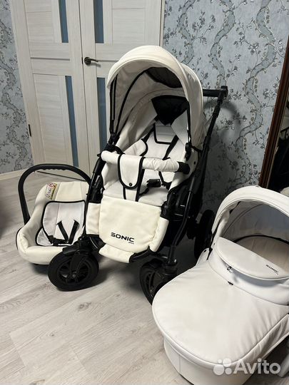 Коляска 3 в 1 verdi sonik plus белая