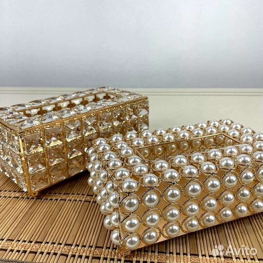 Под.салфетница жемчуг и камни