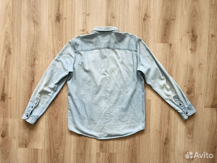 Джинсовая рубашка pull&bear