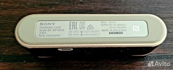 Bluetooth гарнитура Sony bc-wf1000x