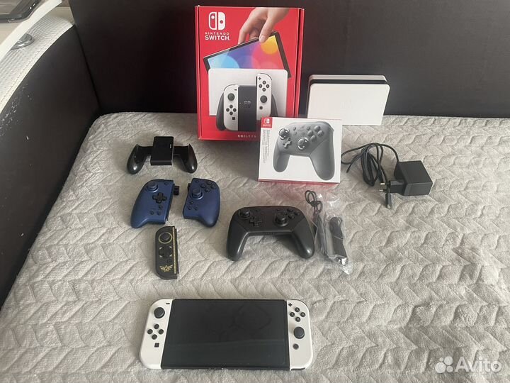 Nintendo switch oled + доп