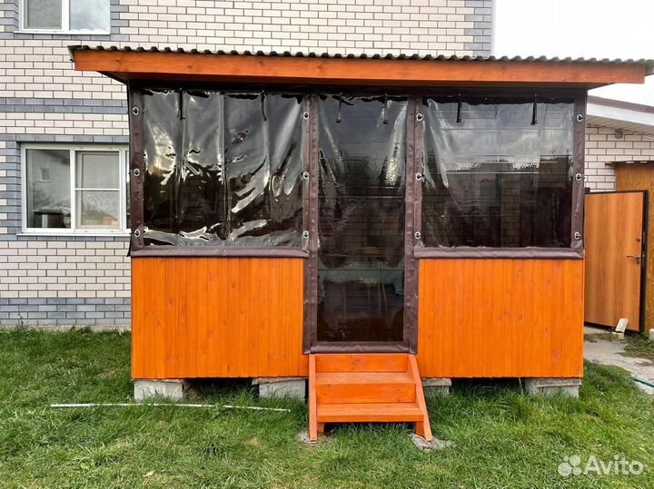 Мягкие окна для беседки