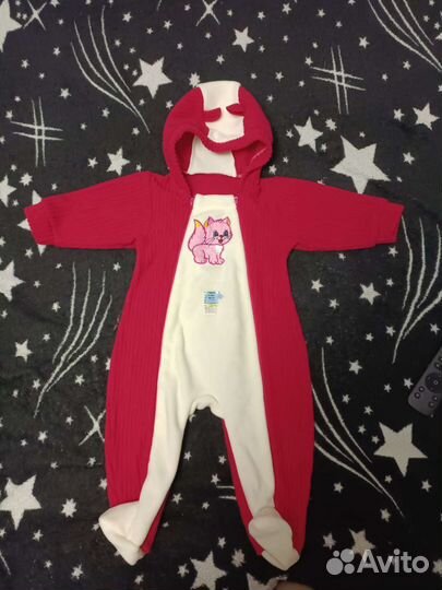 Комбинезон флисовый для девочек