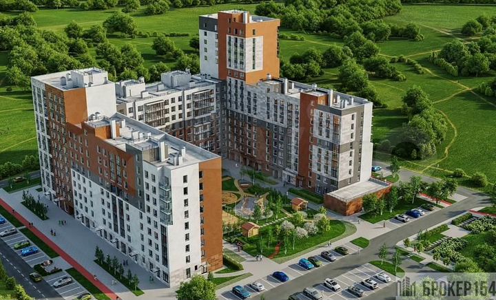 2-к. квартира, 67,5 м², 2/16 эт.