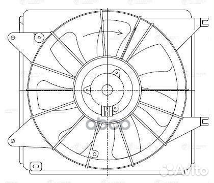 Вентилятор радиатора охлаждения suzuki SX4 06