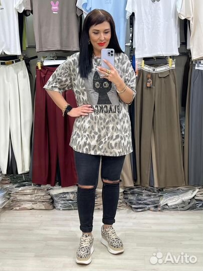 Футболка женская оверсайз